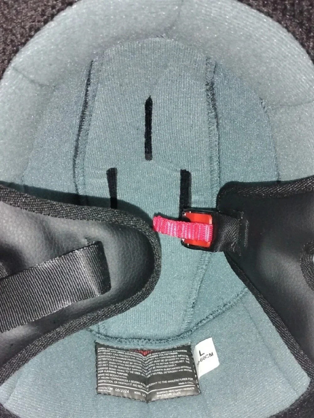 VR Headset Comfort Padding Replacement - Teal Interior with Red Strap